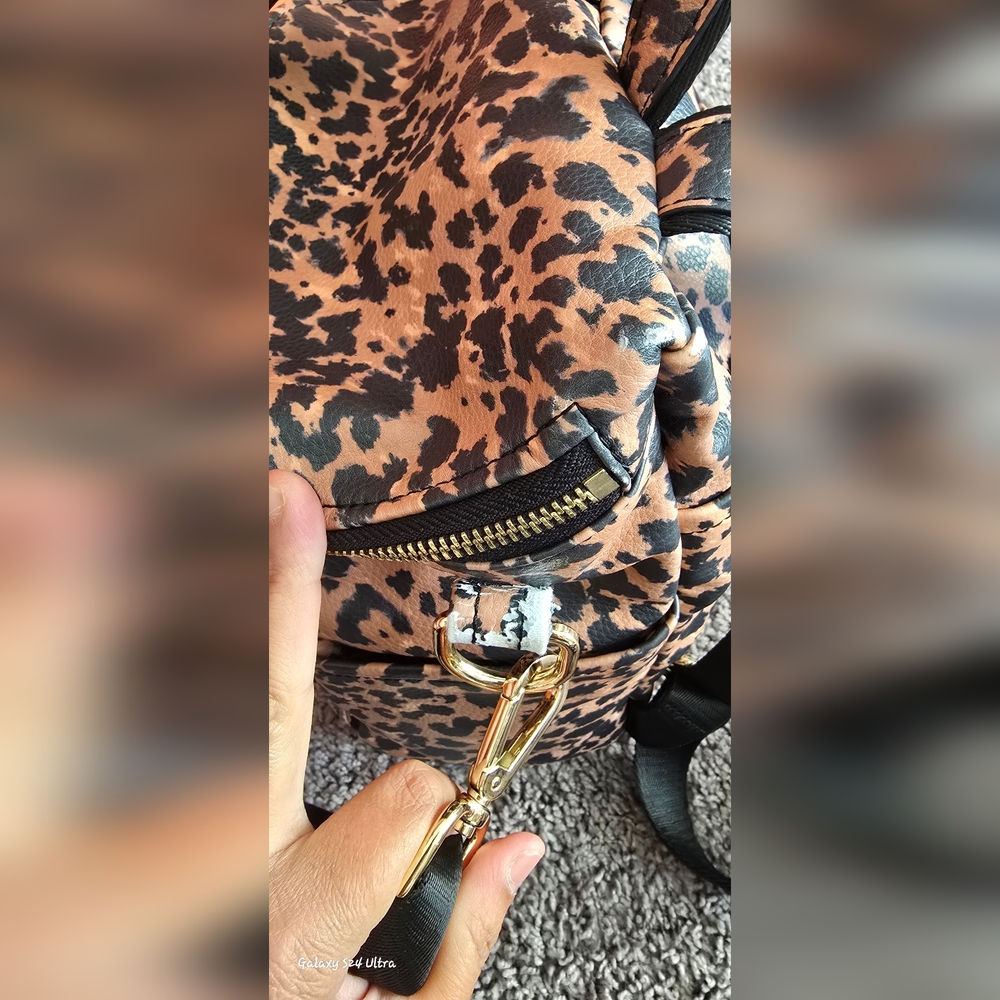 AZARIA La Mère Backpack Petite Limited Edition Leopard Print. - Picture 14 of 15